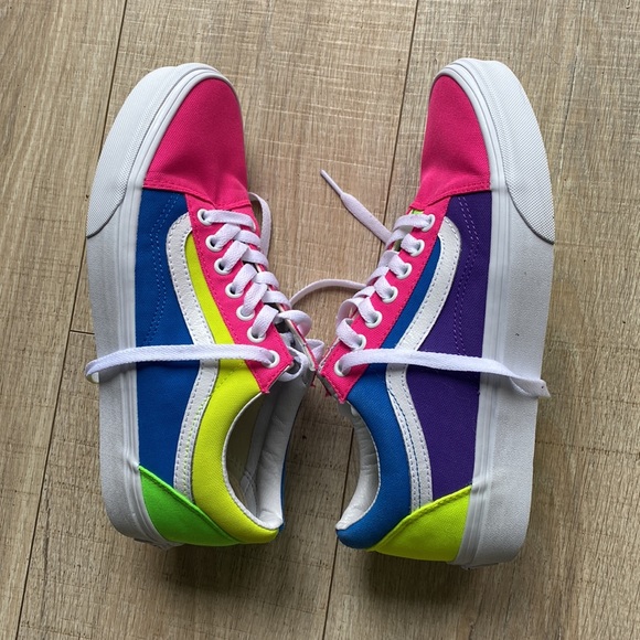 Vans -neon multi M8 W9.5 - Picture 5 of 6